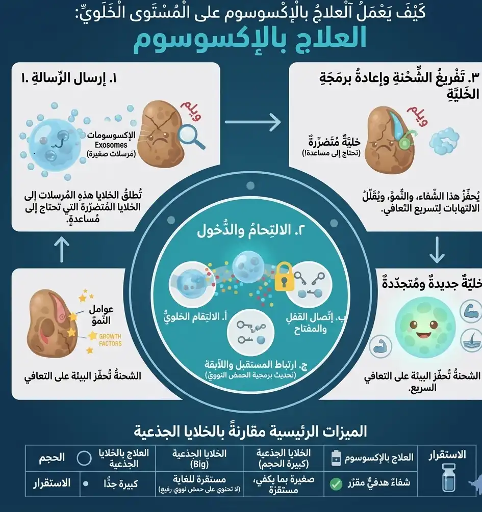 ما هو علاج الخلايا الخارجية (إكسوزومات)؟