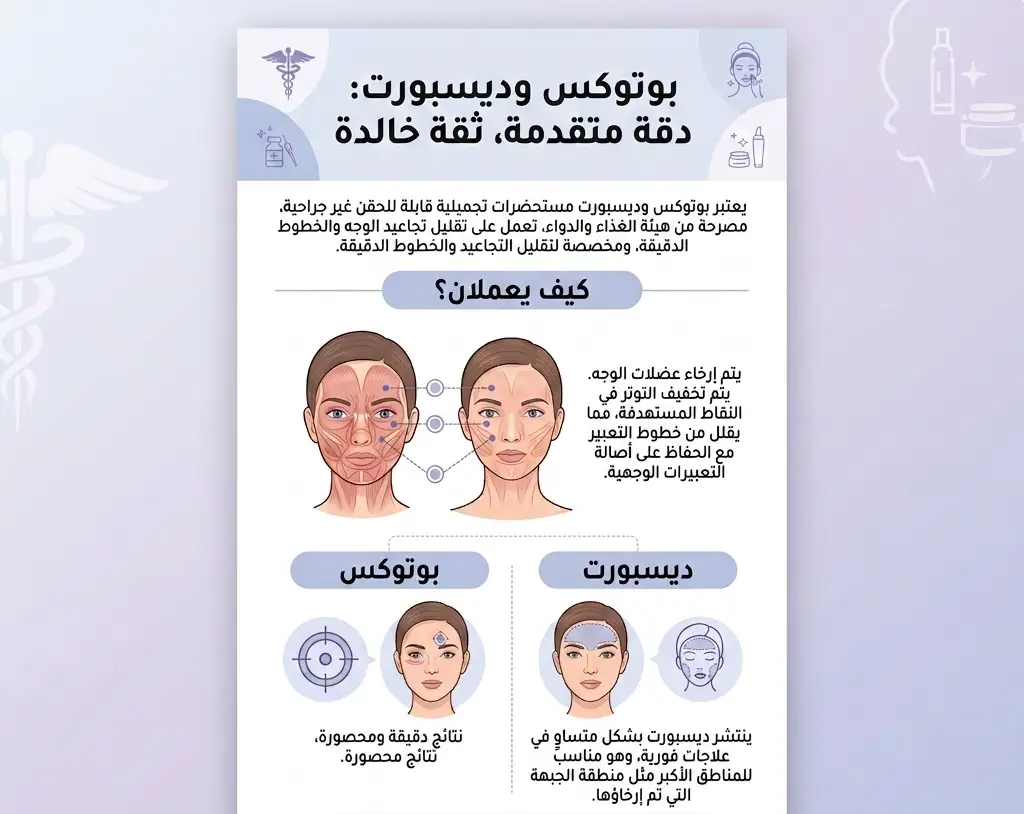 البوتوكس والديسبورت دقة متقدمة، ثقة خالدة