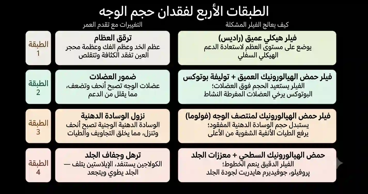 الطبقات الأربع لفقدان حجم الوجه (2)
