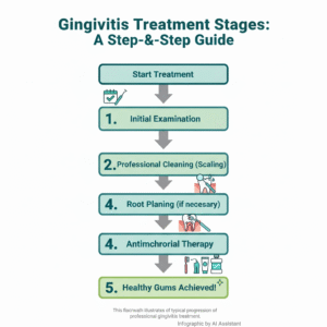 step by step procedure of Gingivitis Treatment in Dubai