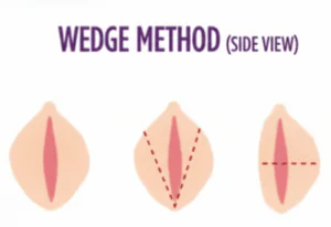 Dubai clinic wedge labiaplasty procedure