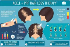 Non surgical hair regrowth with A-Cell PRP therapy