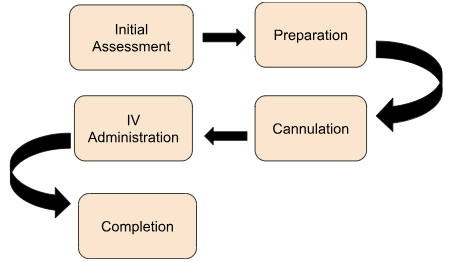 Electrolyte IV Drip Administration Steps