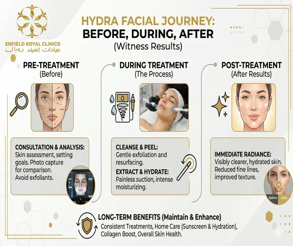 The HydraFacial treatment journey from consultation to final results for radiant skin