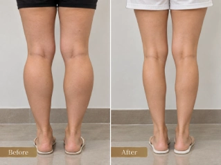 Before and After Calf Comparison