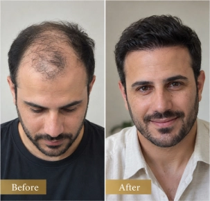 FUE Hair Transplant in Dubai Before and After