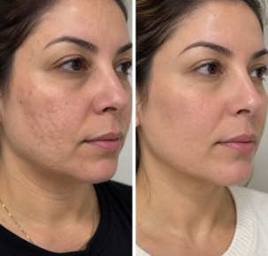 Fractional RF Microneedling in Dubai Before and After