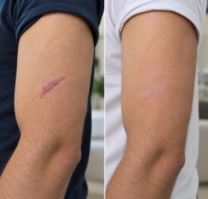 Laser Scar Removal in Dubai Before and After