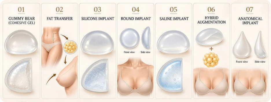 Types Of Breast Augmentation In Dubai