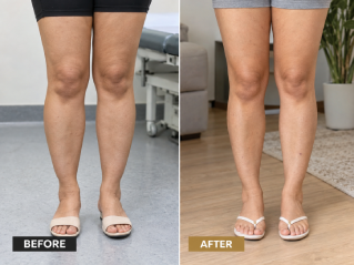Before and After Leg Liposuction
