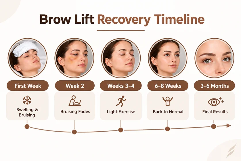 Brow Lift Surgery Recovery Time