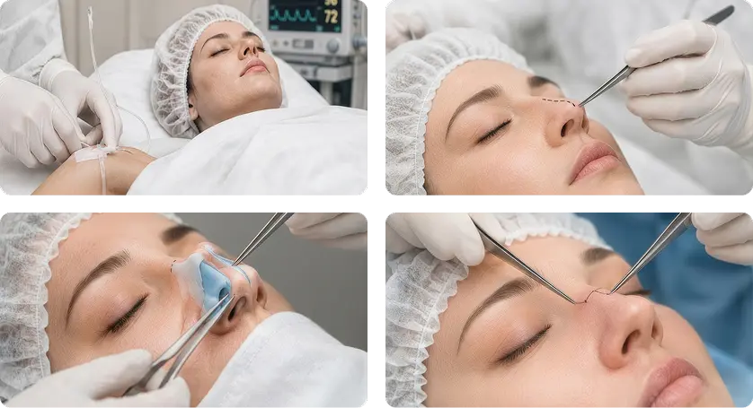 Procedure for Rhinoplasty